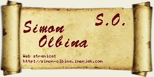 Simon Olbina vizit kartica